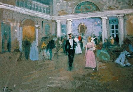Ball at Larins, an illustration for 'Eugene Onegin', by Alexander Pushkin (1799-1837) à Alexei Steipanovitch Stepanov