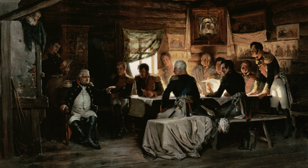 Lagebesprechung in Fili, 1812 à Alexej Danilovich Kivschenko