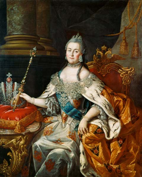 Portrait of Empress Catherine II (1729-1796) à Alexej Petrowitsch Antropow