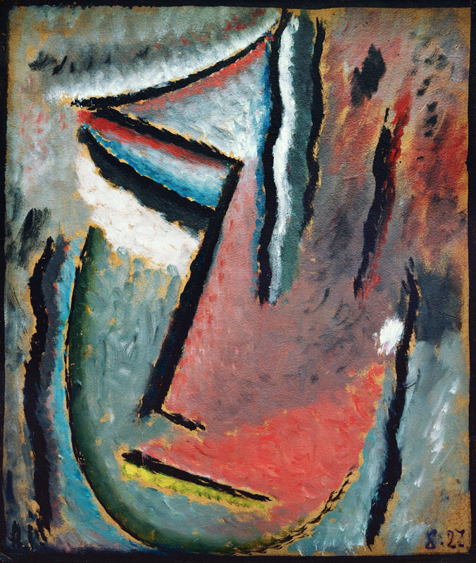 Abstrakter Kopf: Stummer Schmerz à Alexej von Jawlensky