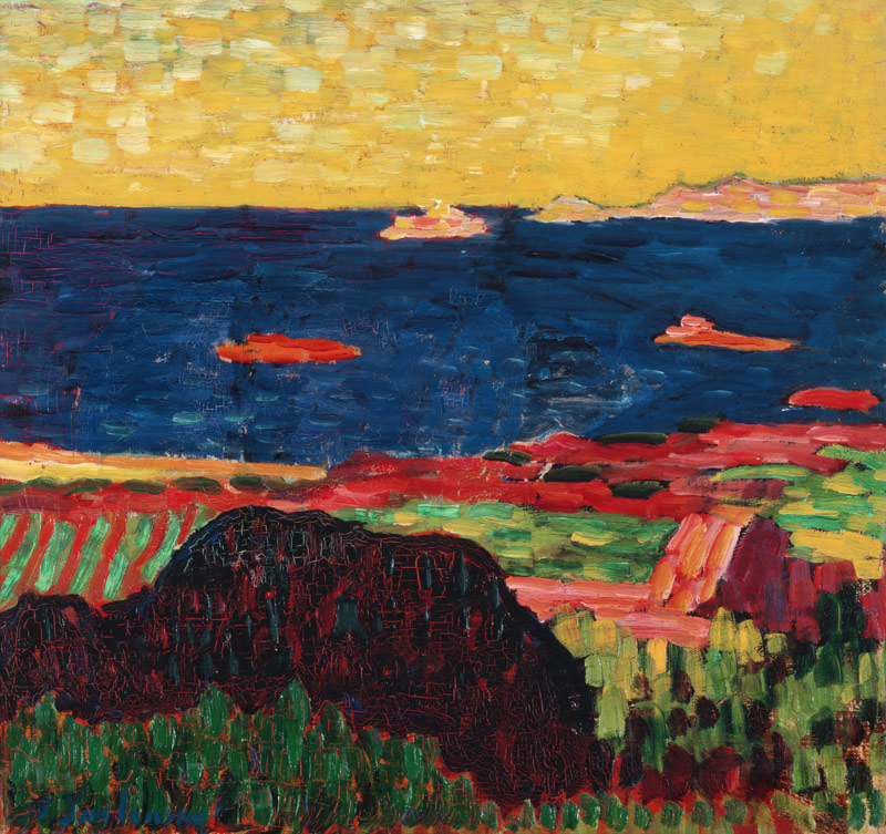 Côte méditerranéenne (côte à Carantec) à Alexej von Jawlensky