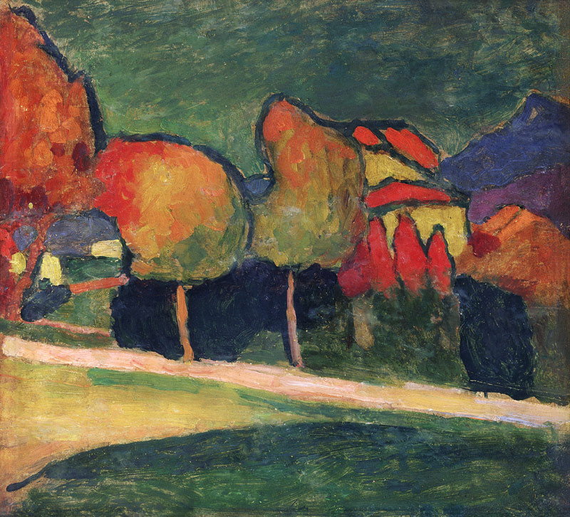 Landscape. Murnau à Alexej von Jawlensky