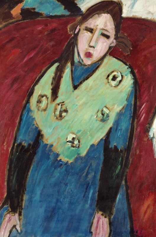 Fille en tenue bleu-verte à Alexej von Jawlensky