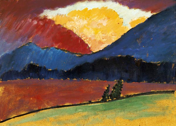 Soir d'été à Murnau. à Alexej von Jawlensky