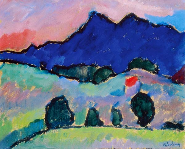 Montagne bleue à Alexej von Jawlensky