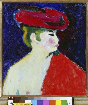 Fille avec l'écharpe rouge