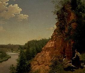 Paysage de fleuve à Nikolajewskoje à Alexej Wassiljewitsch Tyranow