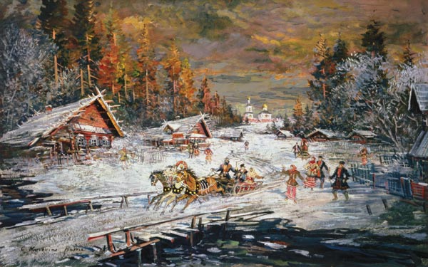 The Russian Winter à Alexejew. Konstantin Korovin