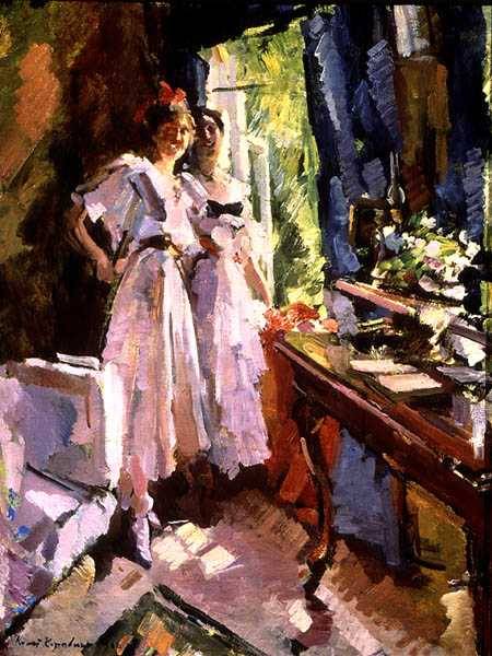 At the Open Window à Alexejew. Konstantin Korovin