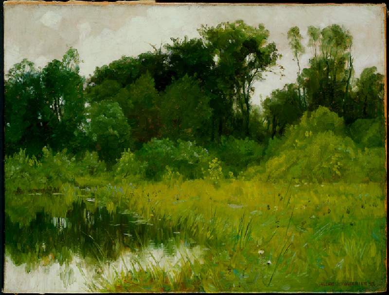 After Rain, on Minnehaha Creek, 1897 (oil on canvas) à Alexis Jean Fournier