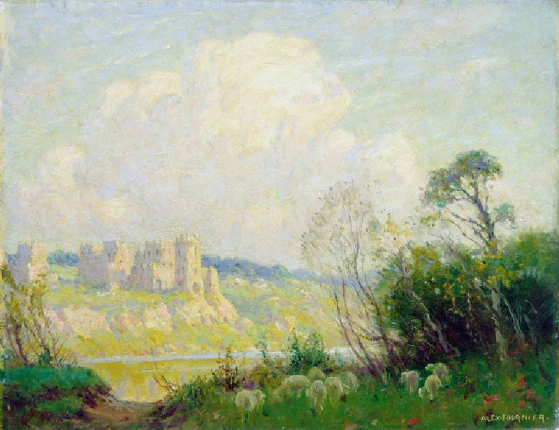 Ruins in Old Normandy, c.1905 (oil on canvas) à Alexis Jean Fournier