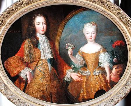 Louis XV (170-74) and the Infanta of Spain à Alexis Simon Belle