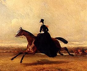 Reine Victoria à cheval à Alfred Dedreux