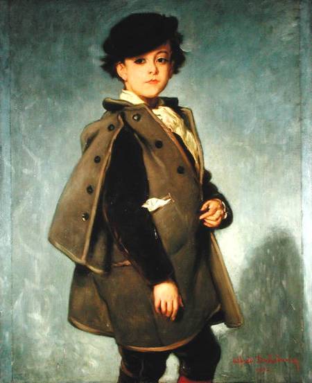 Edmond Dehodencq (1860-87) wearing an Inverness cape à Alfred Dehodencq