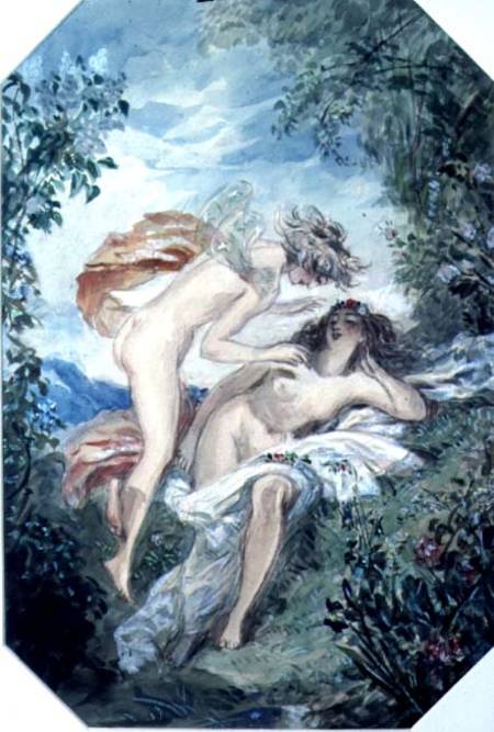 Flora and Zephyr à Alfred-Edward Chalon