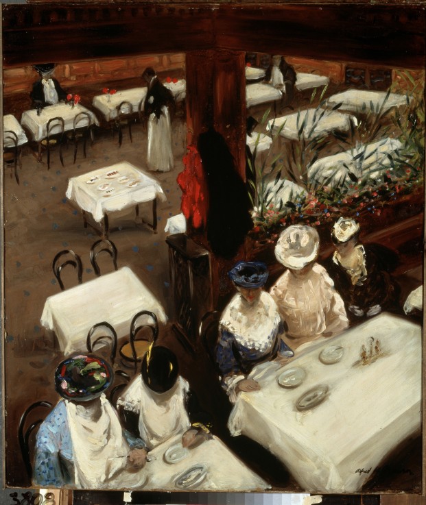 In a café à Alfred Henry Maurer