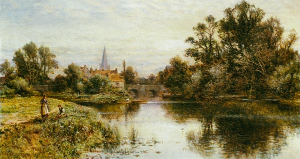 The Thames at Marlow à Alfred I Glendening
