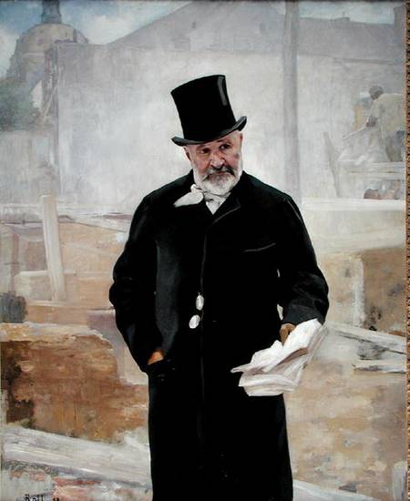 Portrait of Jean Charles Adolphe Alphand (1817-91) à Alfred Roll