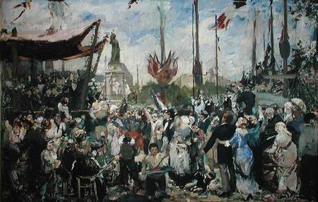 Study for 'Le 14 Juillet 1880' à Alfred Roll