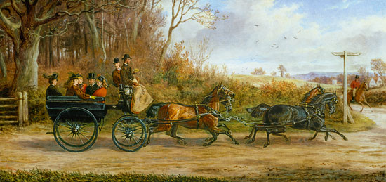 A Brake and Four going to a Meet à Alfred Sheldon-Williams