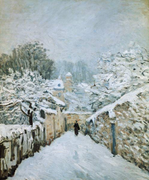 L'hiver à Louveciennes à Alfred Sisley