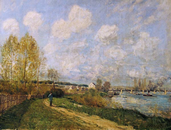 La Seine près de Bougival à Alfred Sisley