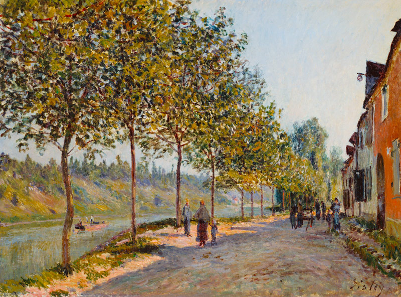 June Morning in Saint-Mammès à Alfred Sisley
