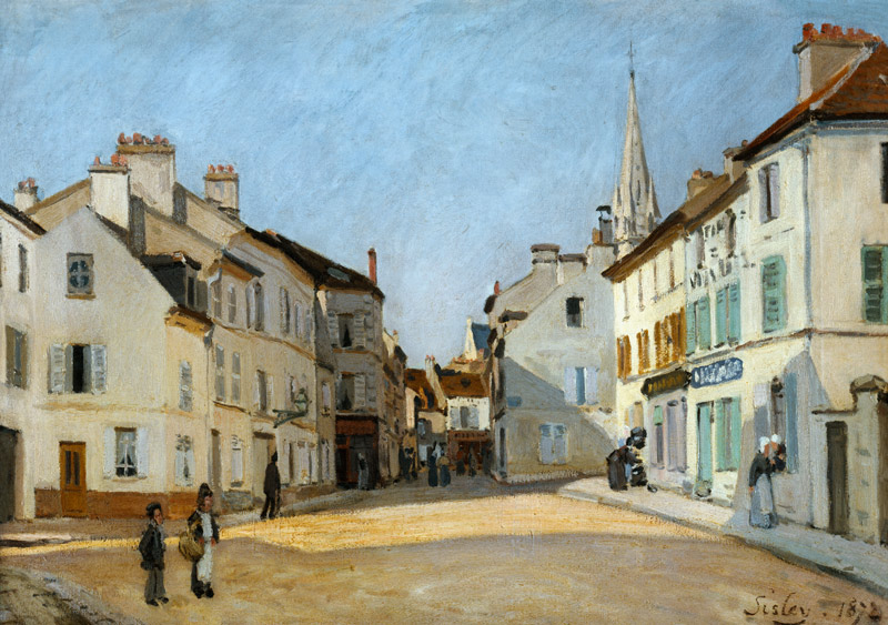 Rue de la Chaussee at Argenteuil à Alfred Sisley