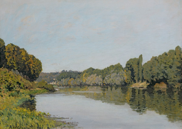The Seine at Bougival à Alfred Sisley