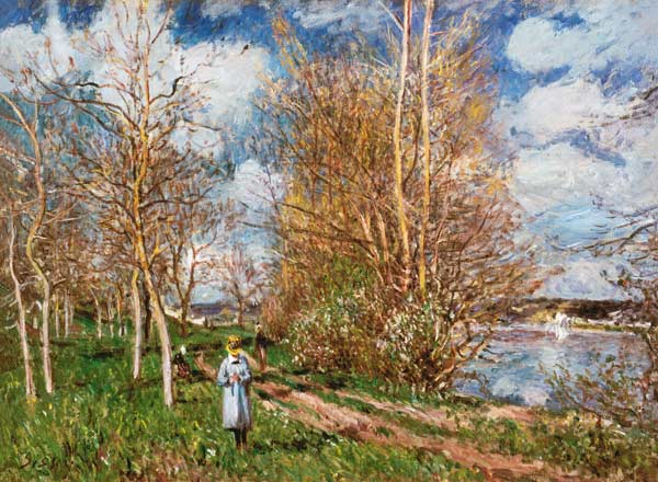 Alfred Sisley, The little Meadow  1880 à Alfred Sisley