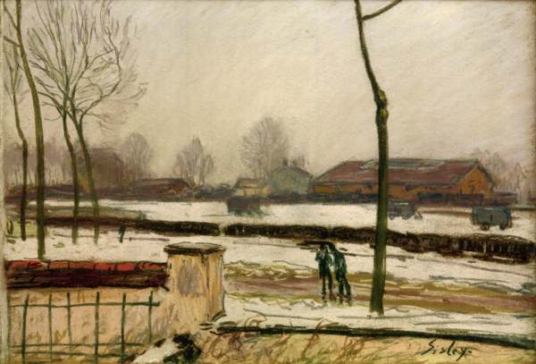 A.Sisley, Winterlandschaft à Alfred Sisley