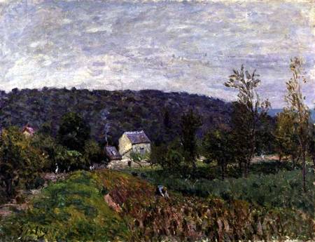 Autumn Evening on the Outskirts of Paris à Alfred Sisley
