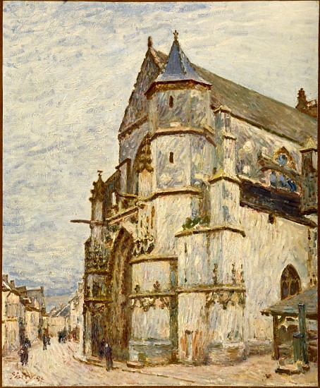 Church at Moret after the Rain à Alfred Sisley