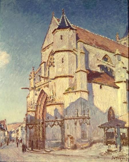 The Church at Moret à Alfred Sisley