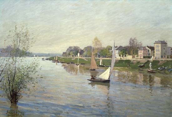 La Seine près d'Argenteuil à Alfred Sisley