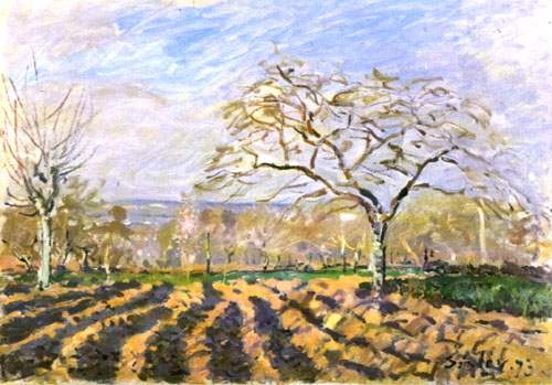 Champs ou sillons à Alfred Sisley