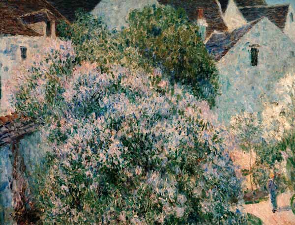 A.Sisley, Der Flieder in meinem Garten à Alfred Sisley