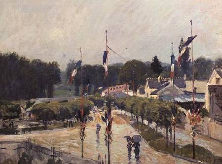 Fourteenth of July at Marly-le-Roi à Alfred Sisley