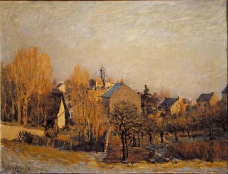 Frosty Morning in Louveciennes à Alfred Sisley
