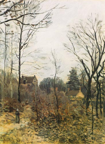 l'automne à Louveciennes à Alfred Sisley
