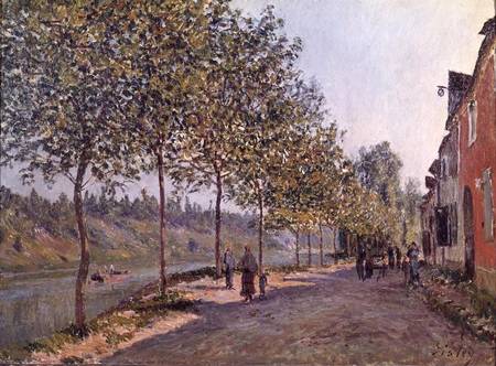 June Morning in Saint-Mammes à Alfred Sisley