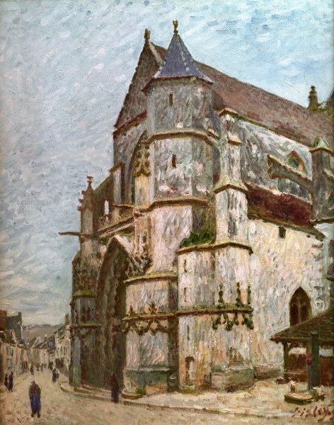 Sisley / Church in Moret in winter /1894 à Alfred Sisley
