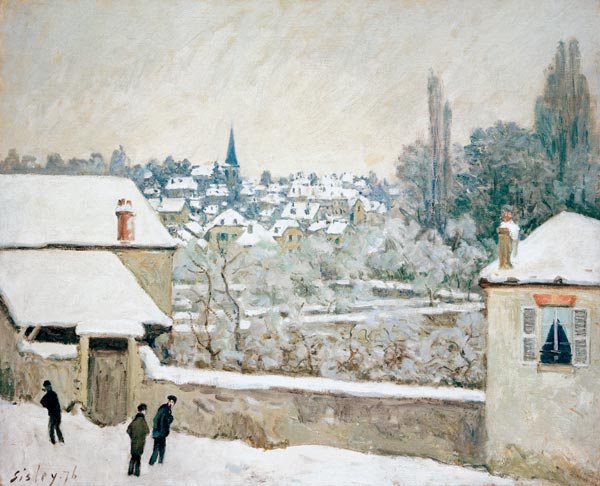 Sisley / Winter in Louveciennes / 1876 à Alfred Sisley