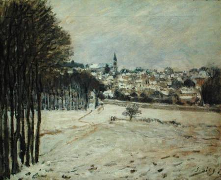 The Snow at Marly-le-Roi à Alfred Sisley
