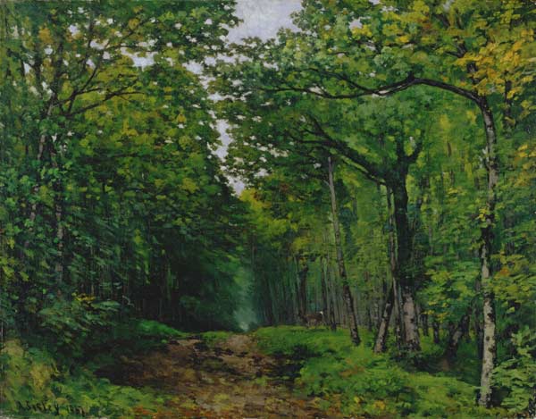 The Avenue of Chestnut Trees at La Celle-Saint-Cloud à Alfred Sisley