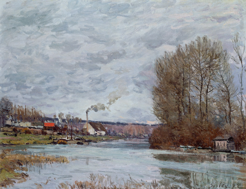 The Seine at Port Marly à Alfred Sisley