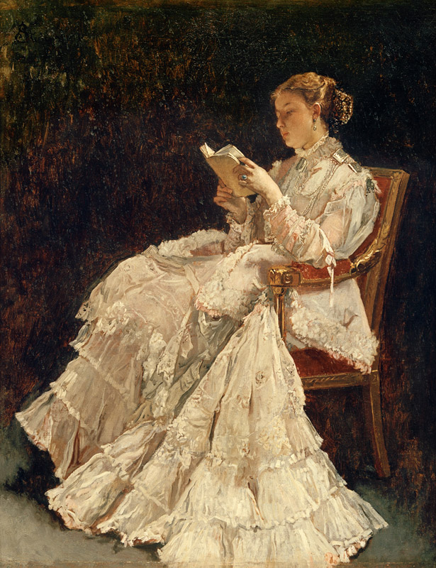 Woman Reading à Alfred Stevens