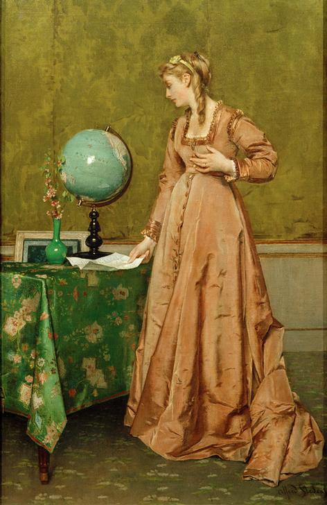 The Globe, or A Message from Distant Lands à Alfred Stevens