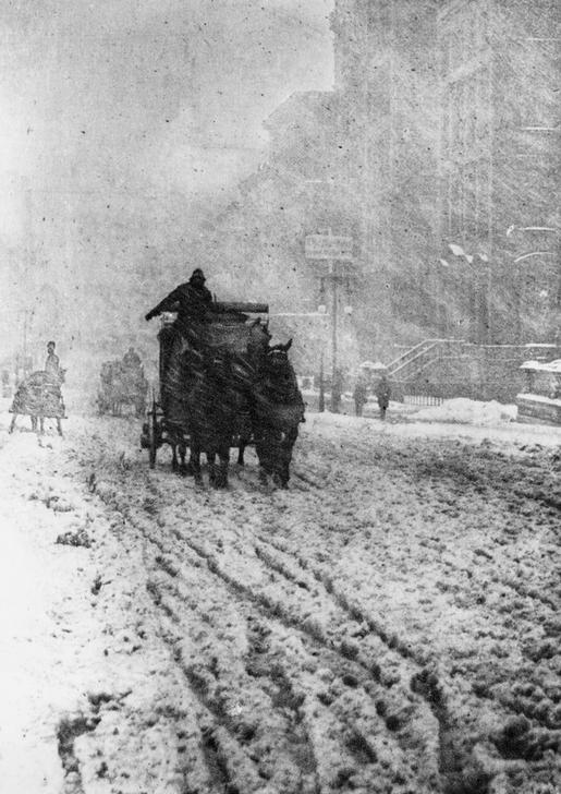Die Fifth Avenue im Schneegestöber à Alfred Stieglitz