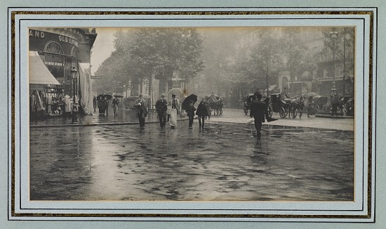 Wet Day on a Boulevard, Paris à Alfred Stieglitz